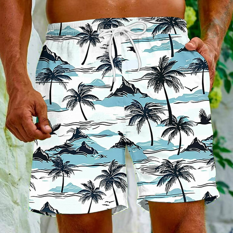 Iugvhana Men's Novelty Beach Shorts Quick Dry Swimwear Sports