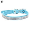 thumbnail image 2 of Cheers.US 3 Row PU Leather Rhinestone Diamante Dog Collar Soft Bling Cat Puppy Small Pet, 2 of 6