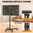 thumbnail image 5 of Strong Tall Rolling TV Stand for 23-65 Inch TVs up to 88 lbs, Height Adjustable &Tilt Mobile TV Cart for Optimal Viewing Angle, Portable TV Stand with Locking Silent Wheels for Home and Outdoor, 5 of 5