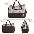 thumbnail image 4 of TeqHome 5Pcs Portable Baby Diaper Bag Tote Durable with Diaper Pad Food Bottle Bag for Mom Dad Travel Daycare Coffee, 4 of 16