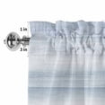 thumbnail image 4 of Valances for Windows, Blue Ombre Light Filtering Window Treatment Valances for Living Room/Bedroom/Bathroom Windows, Modern Gradient Abstract Art 42"x 18" Rod Pocket Kitchen Curtains, 4 of 9