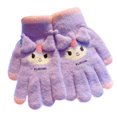 thumbnail image 5 of Guantes cálidos Sanrio para niños y niñas, otoño e invierno 2024, nuevos y lindos dibujos animados con forro polar, juego de cinco dedos para niños y niñas, 5 of 5
