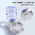 thumbnail image 3 of Dispensador automático de alimentos y agua de 3,8 l, comedero para mascotas de gran capacidad para perros/gatos/croquetas, accesorios para cuencos para mascotas (gris) Zhivalor ZSY-1695, 3 of 5