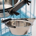 thumbnail image 3 of Wweixi Reduce Mess And Spills Disassembled Pet Bowl Silver Stainless Steel Is Sturdy 13CM 1Set, 3 of 6