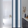 thumbnail image 3 of Ombre Dark Blue Window Privacy Film, Gradient White Abstract Minimalist Stripe Static Cling UV Sun Blocking Heat Control Window Tint, Non-Adhesive One Way Windows Privacy Cover 17.7''x78.7'', 3 of 7