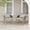 White, variant on Christopher Knight Home Wicker Rattan Outdoor Lounge Chair with Cushions, Steel Frame, White