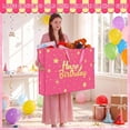 thumbnail image 5 of 2 Pcs Extra Large Birthday Bags 31.5x23.6x7.9 Inch Colorful Happy Birthday Gift Bag Oversize Non Woven Fabric Wrapping Pouch for Wedding Baby Shower Party Giant Present Wrap Supplies, 5 of 6