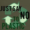 thumbnail image 3 of CafePress - Just Say No To Plastic Dark T Shirt - Men's Classic Graphic Cotton T-Shirt, 3 of 4