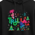 thumbnail image 3 of Trolls - Troll La La La La Branch and Poppy - Juniors Cropped Pullover Hoodie, 3 of 5