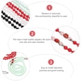 thumbnail image 4 of 4Pcs Long Beaded Cellphone Lanyards Phone Hanging Ropes Creative Phone Decorations, 4 of 8