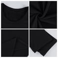 thumbnail image 6 of Zimjoy Long Sleeve T Shirt Men Lightweight Crew Neck Solid Color Tee Classic Fitted Tops, Black L, 6 of 9