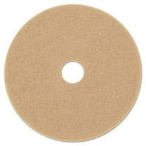 Ultra High-Speed Floor Burnishing Pads 3400, 20" Diameter, Tan, 5/Carton