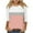 Pink, variant on Jewelreauty Women Tunic Tops Elbow Length Sleeve Color Block Striped T-Shirts Casual Crewneck Base Tee, Gray XL