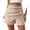 Khaki, variant on Shorts Women Relaxed High Waist Casual Sports Outdoor Summer Daily Travel Weekend Walking Daily Activities Loose Breathable Essential