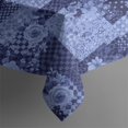 thumbnail image 5 of Pioneer Flower Floral Print Pattern Square Tablecloth, Waterproof Wipeable Spillproof Washable Table Cover for Home Kitchen Party Decor, 52"x52", 5 of 6