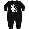 thumbnail image 2 of Inktastic Somebunny is One First Birthday Bunny Baby Fleece Romper, 2 of 4