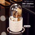 thumbnail image 4 of Maquillage Pot de Brosse de Maquillage Boîte à Brosse avec Couvercle Anti-Poussière Visible 360 Degrés Rotation Commode Table de Maquillage Brosse 5 Grilles Boîte de Rangement Fournitures à la Maison, 4 of 6