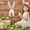 Pink, variant on MOONDU Easter Bunny Butt Wreath Decor Set, Hanging Bunny Ears and Tail Kit, Cute Rabbit Wreath Attachment, Soft Plush Bunny Parts for Front Door Home and Spring Easter Decoration