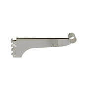 Econoco B212 - 12" Chrome Double Bracket with Tube for 1" or 1-1/4" Hangrail