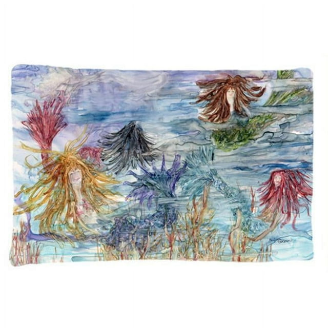 Carolines Treasures 8975PILLOWCASE Abstract Mermaid Water Fantasy Fabric Standard Pillowcase