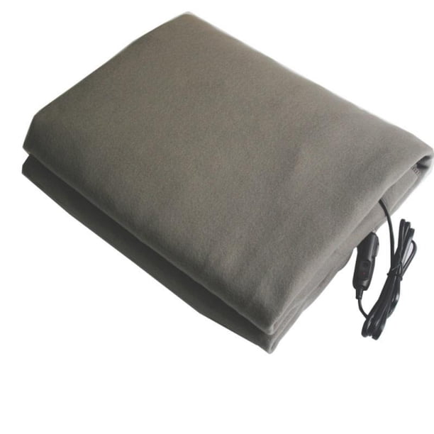 Manta de calefacción para coche, cubierta de calefacción eléctrica Interior automotriz para invierno, viajes por carretera, Camping, 100cm x 60cm, 12v