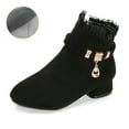 thumbnail image 5 of Little Girls Ankle Boots With Low Heel Fashion Casual Winter Footwear Kids, 5 of 8