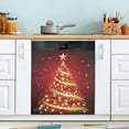thumbnail image 5 of Christmas Tree Gold Dishwasher Magnet Covers for The Front Magnetic Dishwasher Decorative Cover Home Cabinet Decals 23" x 26" Refrigerator Door Decor, 5 of 6