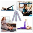 thumbnail image 4 of Unique Bargains 1pc Women 9 Grids Yoga Stretch Bands for Gym Stretching Exercise Purple Nylon High Elastic Yarn Latex Yarn, 4 of 4