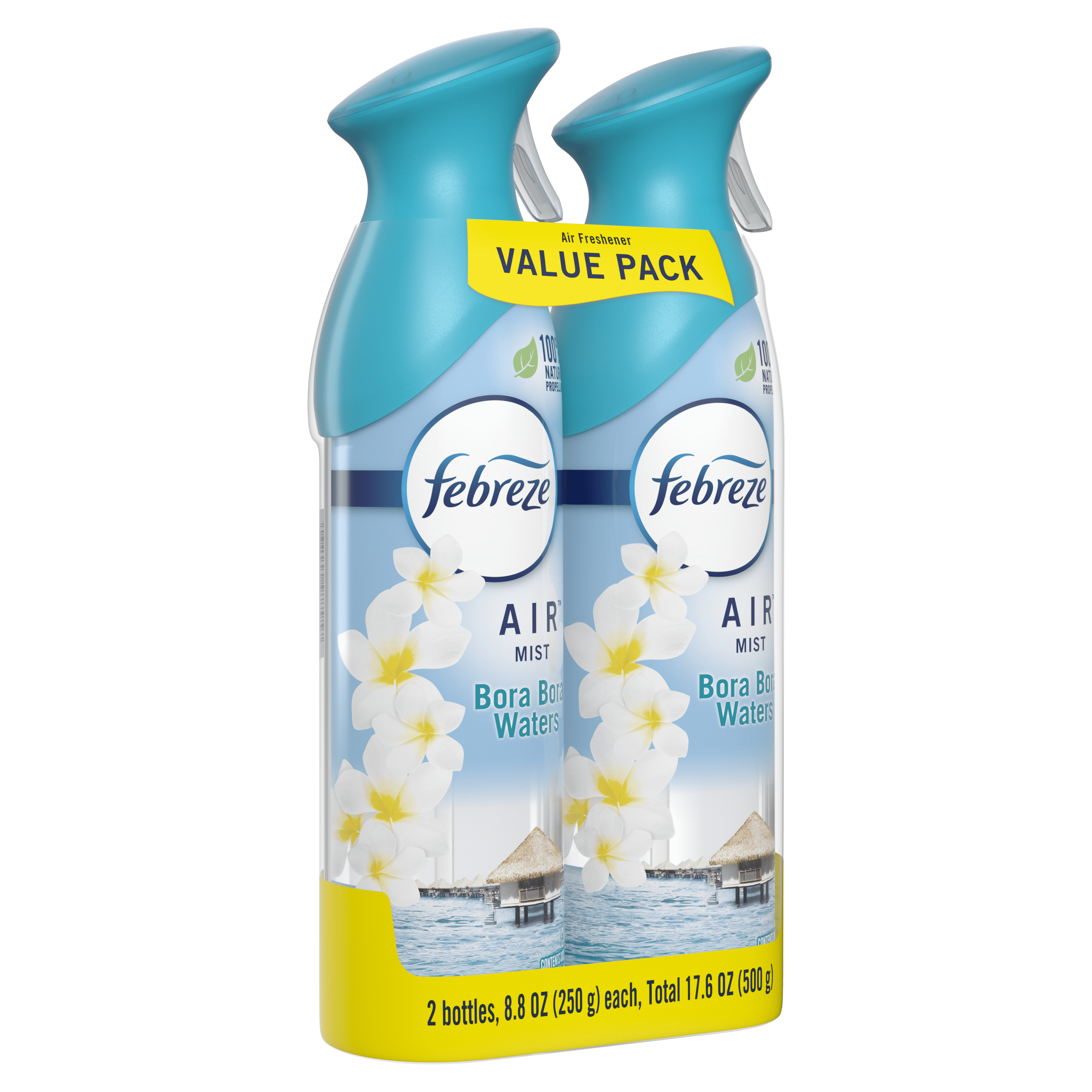 Febreze Air Freshener Spray, Odor-Fighting Room Spray, Bora Bora Waters, 8.8oz, 2 Count