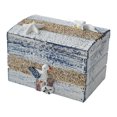 thumbnail image 2 of Pequeño joyero de madera con tapa, estilo rústico decorativo. con Bird, 2 of 8