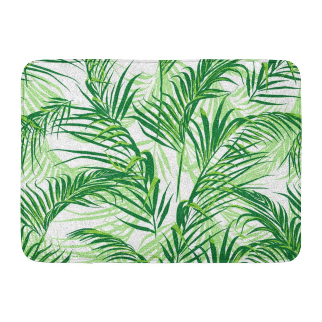 GODPOK Foliage Green Tree Topical Palm Leaves Pattern Leaf ...