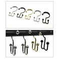 thumbnail image 7 of Mouliraty Gold Shower Curtain Hooks Rings, Rust-Resistant Metal Double Glide Shower Hooks Rings for Bathroom Shower Curtains Rods, Set of 10 Hooks - Gold, 7 of 7