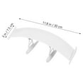 thumbnail image 2 of Miangastore Car Rear Tail Wing White ABS 1Set, 2 of 8