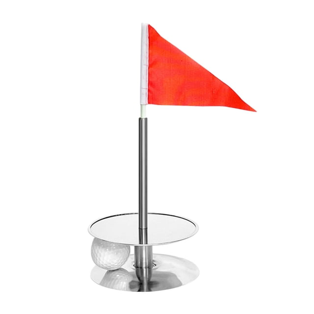 Taza de Putting de Golf, mástiles de bandera de Golf, varilla de entrenamiento, bandera de Golf, taza con agujeros para guía de alineación, campo de
