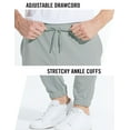 thumbnail image 6 of Baleaf Men's 27" Cotton Lounge Casual Pants Lightweight Joggers Sweatpants Workout Pocketed Pajamas 7/8 Length Grey Size M, 6 of 7