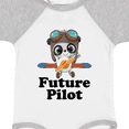 thumbnail image 4 of Inktastic Boys Future Pilot Panda Boys Baby Bodysuit, 4 of 5