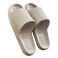 thumbnail image 2 of KBODIU Womens Sandals Cloud Slippers for Women and Men, Massage Shower Bathroom Non-Slip Open Toe, Super Soft Comfy Thick Sole Home Cushion Slide Sandals Platform Shoes Mothers Day Gifts Gray 39, 2 of 2
