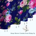 thumbnail image 6 of Pioneer Flower Floral Print Pattern Shower Curtain 84"x72" ,Bathroom Decorative Shower Curtains Set with 12 Hooks,Modern Waterproof Washable Shower Curtain, 6 of 6