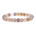 thumbnail image 1 of Pulsera de cuentas de piedra Natural para hombres y mujeres, cuarzo de cristal, amatista, aguamarinas, Jades, joyería, ágata, brazalete elástico, 1 of 4