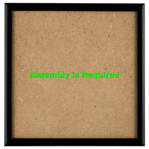 Quadro Frames 6x6 inch Picture Frame, Black, Style P375-3/8 inch Wide Molding