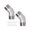3/4", variant on Double 45 Degree Elbow Fittings Steel Industrial Pipe Adapters 45° Elbow Plumbing Hardware for Hydraulic Connection