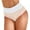 Beige, variant on Women's Color Blocking High Waist Triangle Underwear Plus Size Workout Thong Breathable Soft Pants Beige XXXL