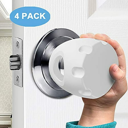 Wepro Safety Cover Door Knob, Child Proof Handle 4 Pieces