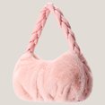 thumbnail image 2 of Bolso para teléfono móvil para mujer, Bolso suave para llaves y monedas, bonita con asa tejida, Bolso para citas diarias, 2 of 7
