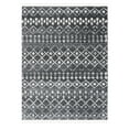 thumbnail image 3 of SAFAVIEH Berber Fringe Vinal Aztec Shag Area Rug, Gray/Ivory, 8' x 10', 3 of 11