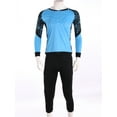 thumbnail image 2 of Alvivi Kids Boys Soccer Goalkeeper Jersey Set Long Sleeve Padded  T-Shirt and Sports Pants Protection Equipment Training Uniform Sky Blue 11-12, 2 of 6
