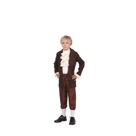 RG Costumes 90316-M Thomas Jefferson Child Costume, Medium - Brown & Beige