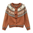 thumbnail image 3 of GILIGEGE Halloween Cardigans Sweater for Women Pumpkin Long Sleeve Sweater,Cute Halloween Pumpkin Print Cardigans Sweater,Crew Neck Loose Casual Open Front Cardigan Coat Cozy Holiday Sweaters Khaki, 3 of 4