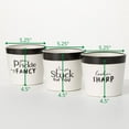thumbnail image 6 of Sullivans Typography Planter Set of 3, 4.5"H White, 6 of 6