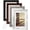 Multicolour, variant on 5x7 Picture Frame Rustic Grey Wood Pattern Set of 4,Display Photos 4x6 with Mat or 5x7 Without Mat, Horizontal and Vertical Formats for Wall and Table Mounting